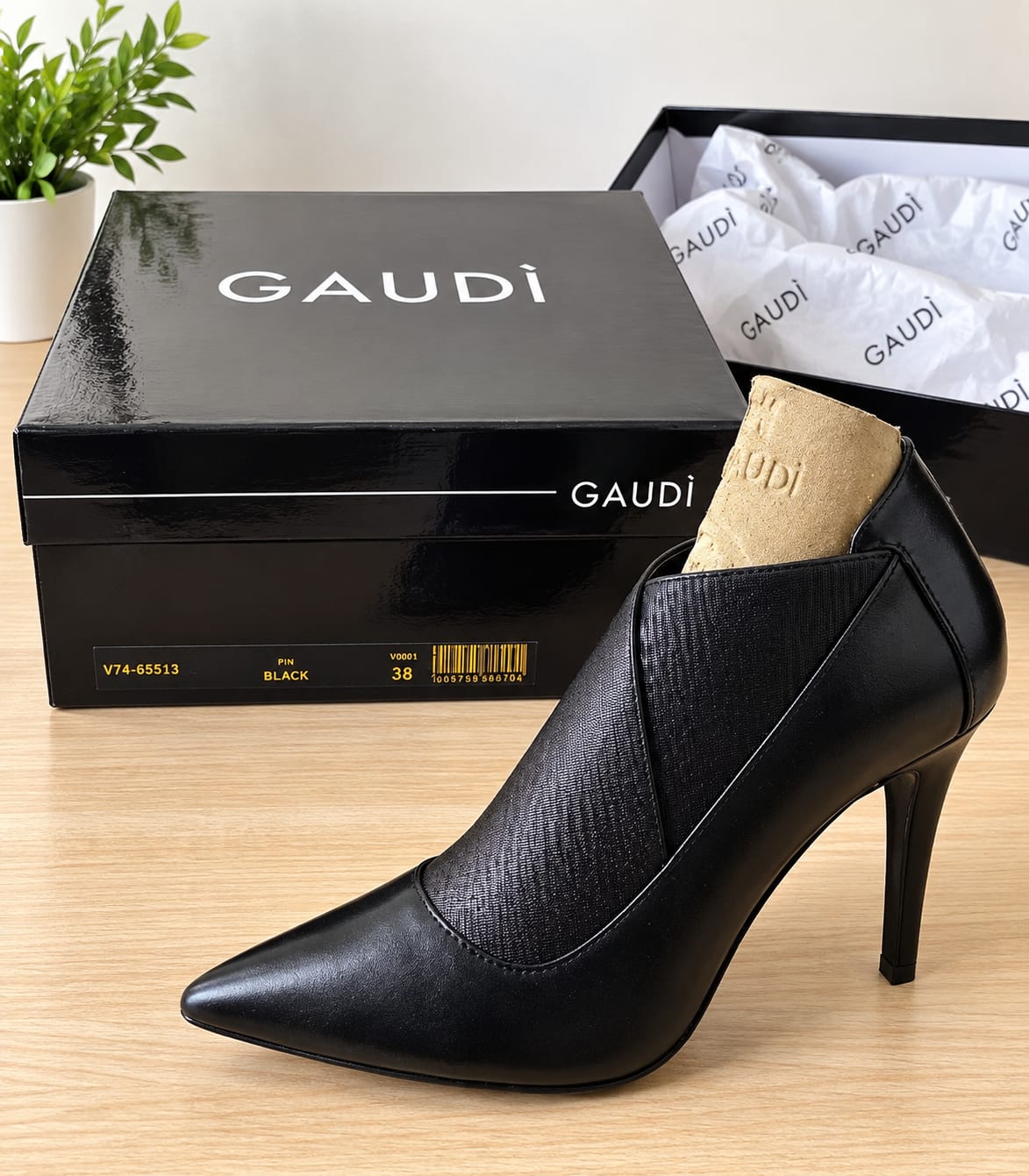 Escarpins femme GAUDÌ noirs à talons aiguilles